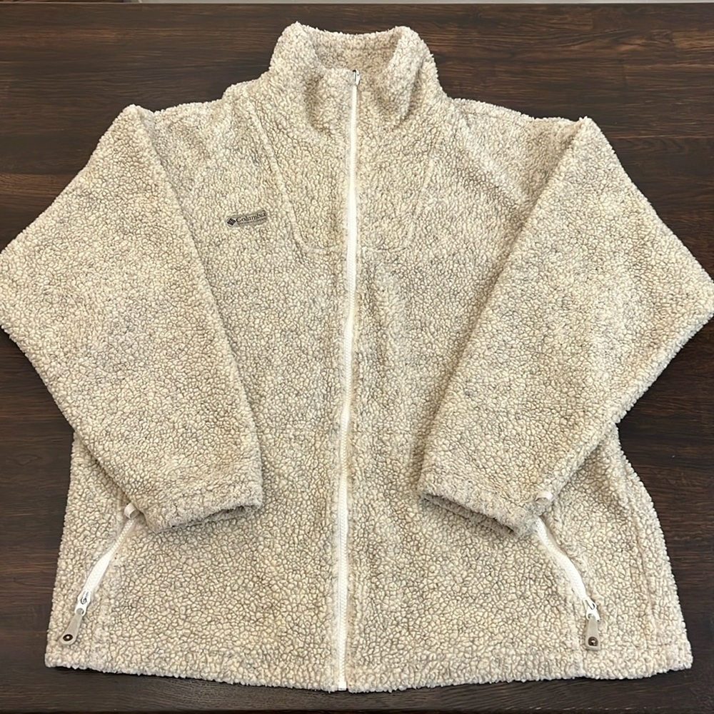 Vintage Women’s Columbia Deep Pile Sherpa Fleece with Cinch Waist